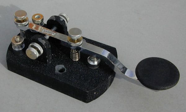 Speed-X telegraph key at ZL1NZ