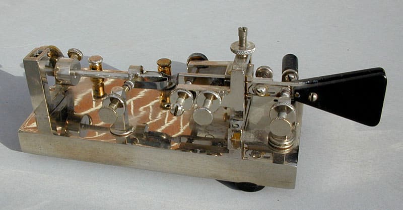 Wilcox semi-automatic telegraph key