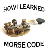 Logo for How I Learned Morse Code series