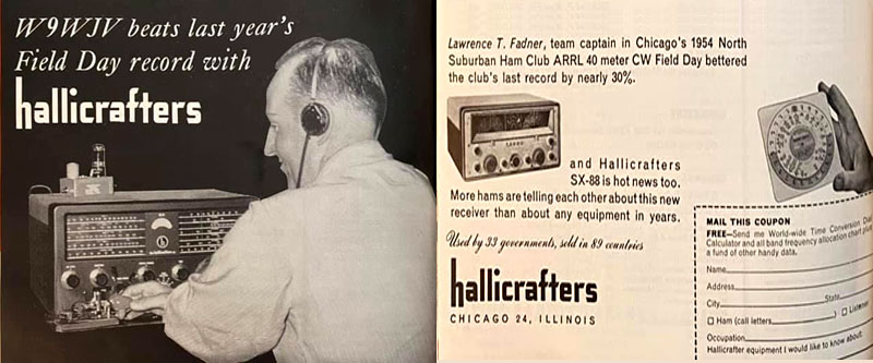 Hallicrafters advertisement, 1954