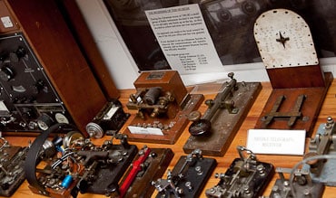 Morse code equipment at Kapiti Coast Museum
