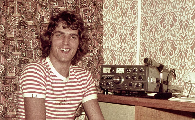 Paul ZL1AJY with TS-520 in 1976