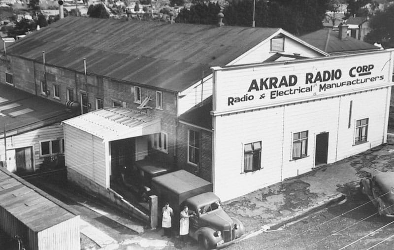 Akrad factory building in the 1940s