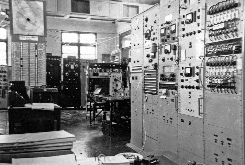 Transmitter hall and repair shop at Wellington Radio ZLW c1960