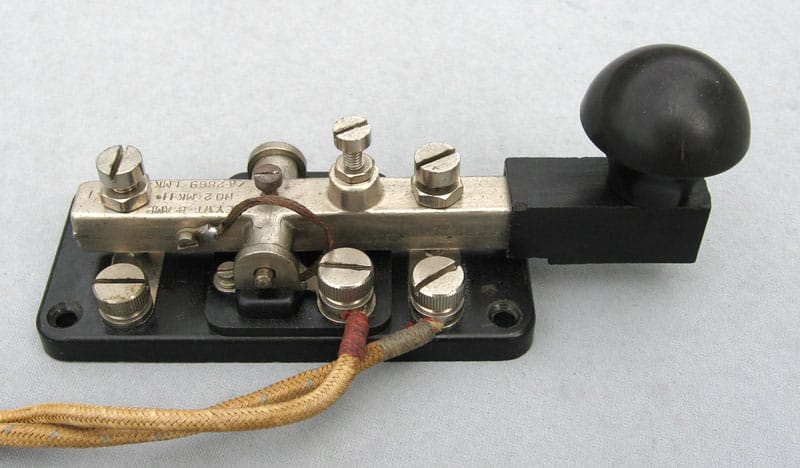 WT 8 amp No.2 Mk II telegraph key