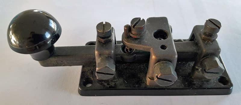 WT 8 Amp No 2 Morse key, as used on New Zealand ZC1 transmitter/receiver