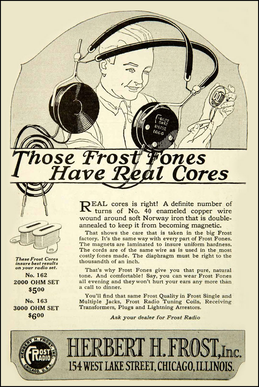 Frost Fones headphones advertisement