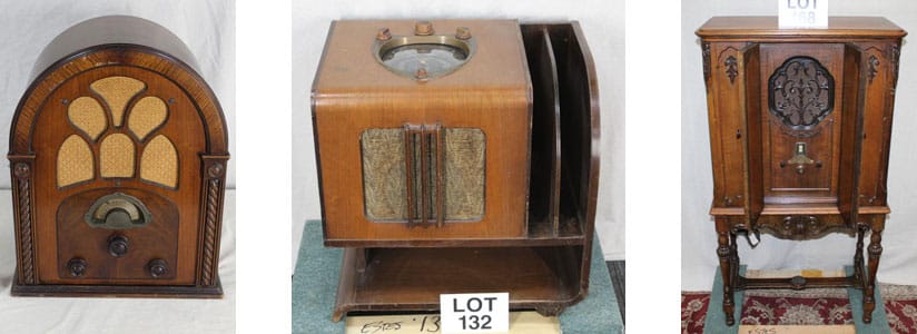 3 vintage broadcast receivers for sale in USA