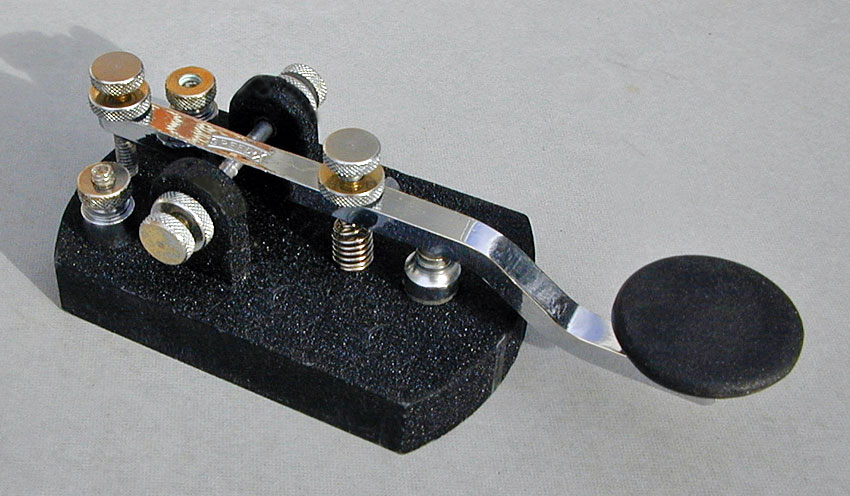 Speed-X telegraph key at ZL1NZ