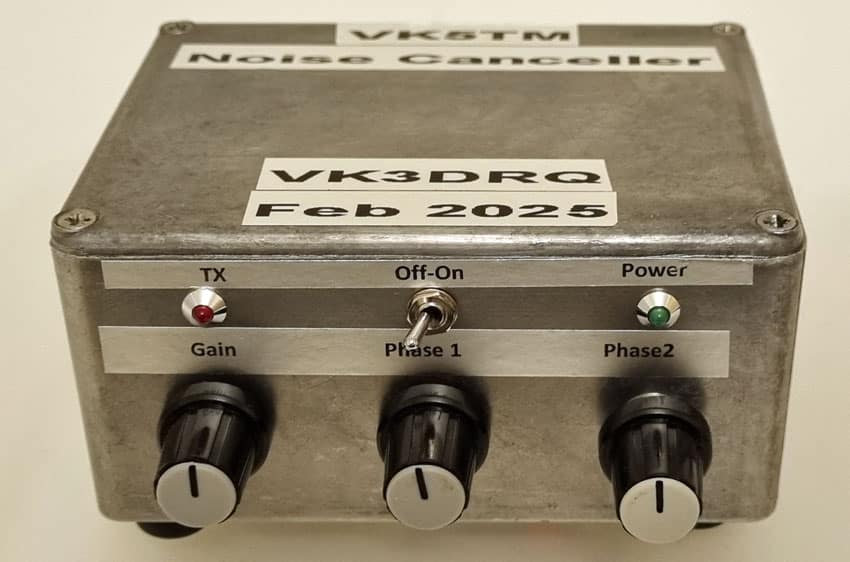 VK5TM Noise Canceller, built by VK3DRQ