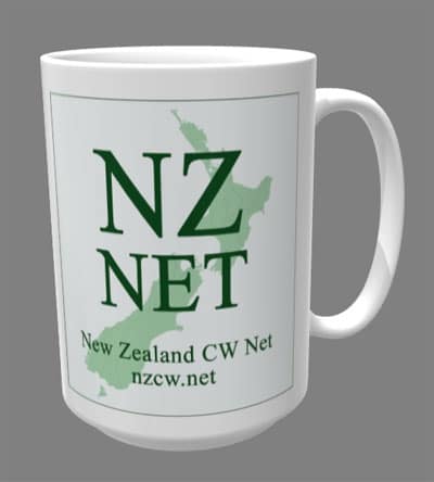 Coffee cup with NZ Net logo