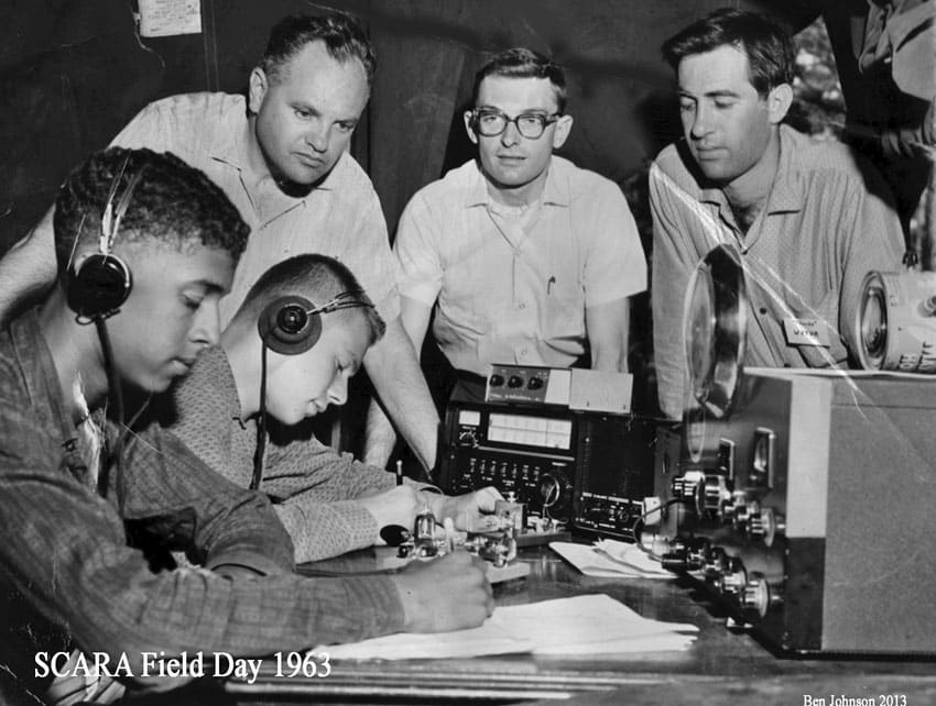 WB2GUK and WA2WLN at Field Day in 1963