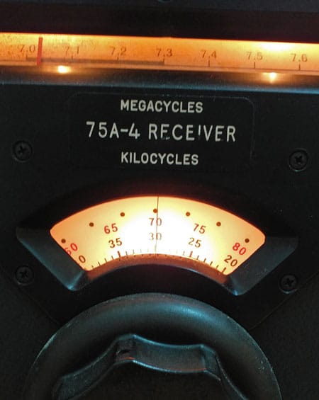 radio dial set to 7030 kHz