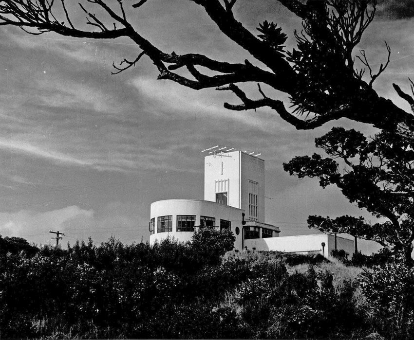 Musick Point radio receiving station in the 1940s