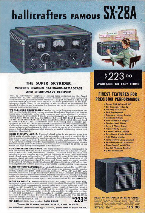Hallicrafters SX-28A advertisement