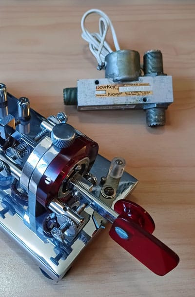Dow-Key Universal bug and coaxial relay