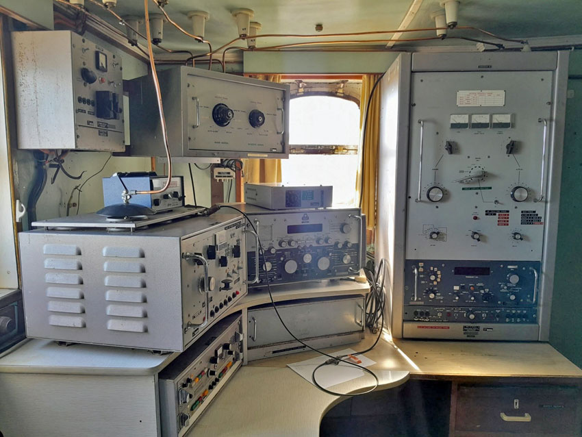 Radio room of MV Cape Don